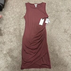 NWT Leith tank dress medium burgundy rose